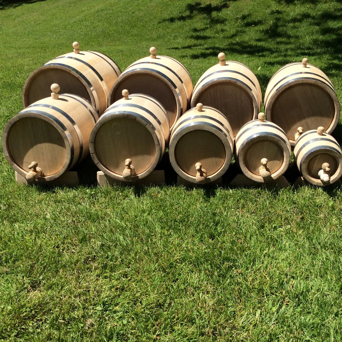 Set of Oak barrels 2x5L